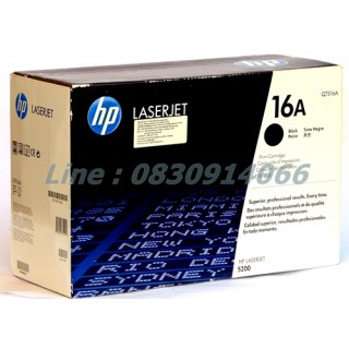 HP Q7516A สีดำ (16A) Laser jet ตลับหมึกโทนเนอร์แท้ 5200 / 5200L / 5200n / 5200tn / 5200dtn 